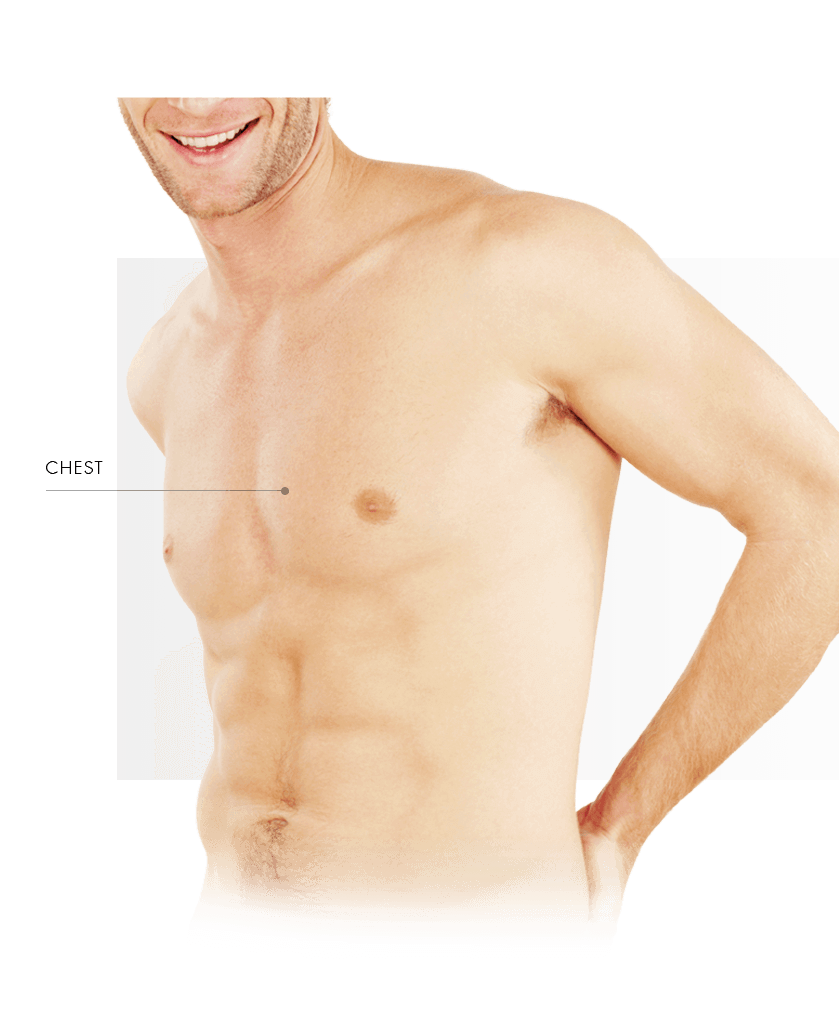 Photorejuvenation men chest