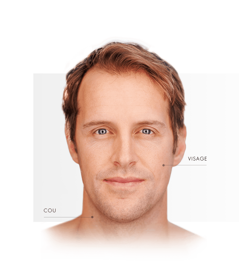 Bela pour homme zone visage et cou
